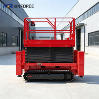 Plateforme élévatrice verticale extérieure, élévateur autoportant, élévateur à ciseaux électrique mobile autopropulsé, élévateur pour personnel, 6m, 8m, 10m, 12m, 14m