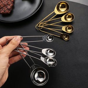 ชุดช้อนตวงสแตนเลส 4 ชิ้น รูปทรงไข่ ใช้กับเครื่องล้างจานได้ อุปกรณ์ทำขนม - Product Image 4