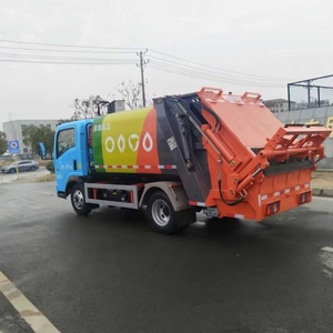 Le nouveau camion à ordures à compression 4x2 de 5 m3, véhicule à ordures, véhicule à ordures à chargement automatique a <span class=keywords><strong>été</strong></span> lancé sur le marché. - Product Image 5