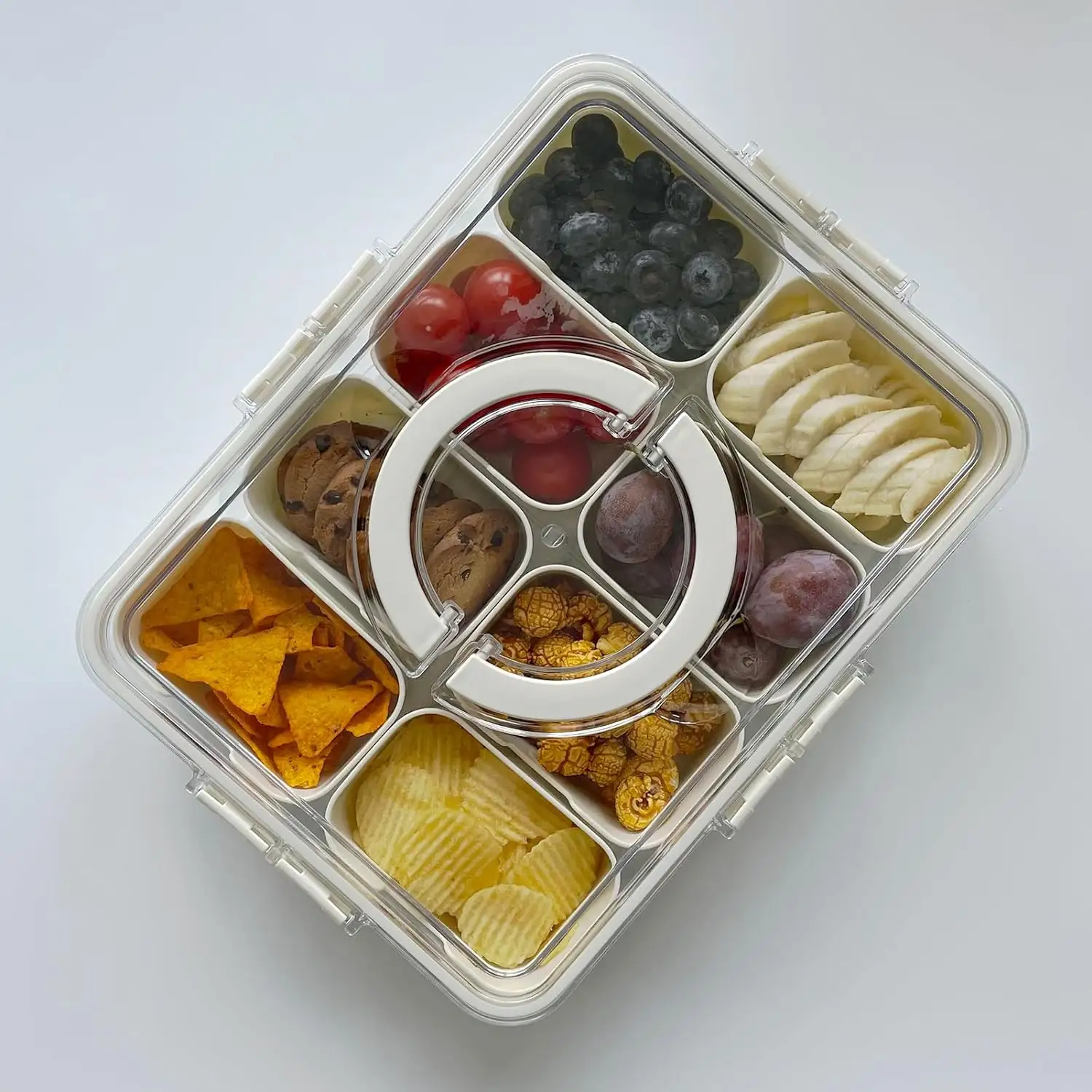 Tùy chỉnh kích thước màu sắc có sẵn Platter Hộp chia Snack hộp Deli hộp nó là thích hợp cho các bên, những buổi dã ngoại, trái cây đồ ăn nhẹ