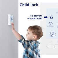Thermostat mural facile à régler, contrôleur pratique pour la réglage quotidien de la température, chauffage par le sol, chauffage intérieur domestique
