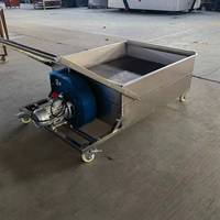 Chariot de refroidissement pour fèves de cacao 100 kg/lot, machine de refroidissement en acier inoxydable pour soja, pour ligne de production d'arachides torréfiées