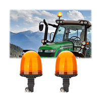 Feux de signalisation à LED Emark Amber 5 avec 5 modes de clignotement sélectionnables, type de base DIN, feux d'avertissement à LED