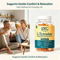 Gommes énergétiques naturelles sans sucre à la L-Tyrosine 1000 mg pour adultes - 60 gommes/flacon