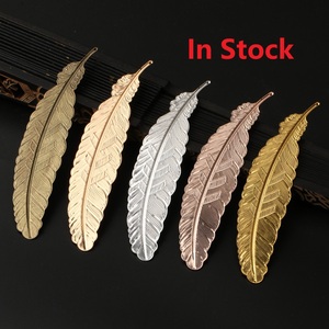High Quality 3d <strong>Bookmark</strong> Antique Metal Gold <strong>Silver</strong> Plated Feather <strong>Bookmark</strong> - Product Image 2