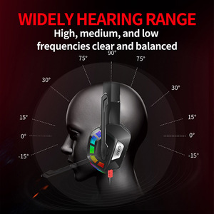 Auriculares para juegos de PC con cable de 3,5mm, auriculares para juegos Rgb, conjunto <span class=keywords><strong>Usb</strong></span>, auriculares para juegos, auriculares promocionales para ordenador baratos con micrófono - Product Image 5