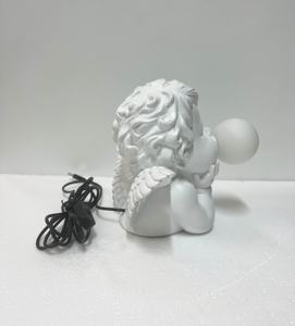 Lampada da cherubino artigianale in resina romantica-luce d'accento perfetta per la camera da letto decorazione per la casa da scrivania statua lampade - Product Image 6
