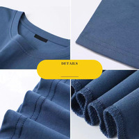 T-shirt personnalisé à manches courtes pour homme, col rond, couleur unie, coupe ample, idéal pour l'été