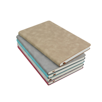 Carnets de notes professionnels en cuir PU uni A5A6, couverture souple, pour étudiants, journal, agenda, livre, papier scolaire, carnet relié