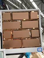 Mirrors Tiles Interior Decorative Large Bevel Edge Frameless Cut Mirrors Wall Living Room Tiles
