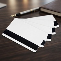 Carte de contrôle d'accès personnalisée, bande magnétique optionnelle, puce RFID IC, carte PVC vierge CR80 pour système de porte d'hôtel et système de membre