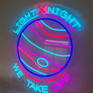 Letrero de Neón LED Personalizado, Decoración de Pared con Luz de Neón Circular para Nombre de Bar, Club o Tienda, Logotipo - Product Image 4