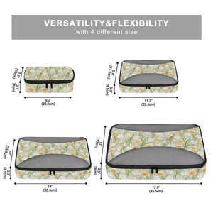 Juego de 4 Organizadores de Maletas Ligeros con Diseño Personalizado, Cubos de Embalaje para Viaje con Compresión - Product Image 5
