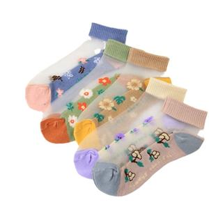 Nuevos <span class=keywords><strong>Calcetines</strong></span> Hasta El Tobillo Para <span class=keywords><strong>Nina</strong></span>, <span class=keywords><strong>Calcetines</strong></span> tobilleros de malla de verano personalizados transpirables para niñas - Product Image 5