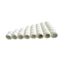 Recharge de rouleau de peinture en tissu microfibre US Cage Type rayure jaune Base blanche bricolage acrylique de qualité industrielle OEM à bas prix