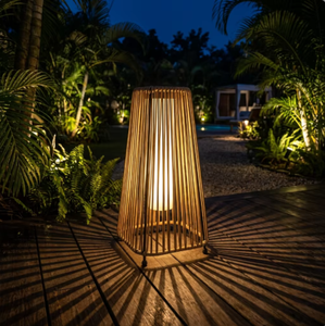 <span class=keywords><strong>Lampade</strong></span> da Terra <span class=keywords><strong>per</strong></span> Arredamento <span class=keywords><strong>Soggiorno</strong></span>, Adatte <span class=keywords><strong>per</strong></span> Esterni/Interni, Lampada Solare Decorativa in Rattan, Luce Solare Impermeabile da Esterno - Product Image 2