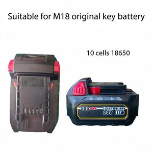 <span class=keywords><strong>Batterie</strong></span> de remplacement pour outils électriques : perceuse, meuleuse d'angle, tronçonneuse, marteau - Modèle universel M18 18V 18650 20T 25T - Product Image 4