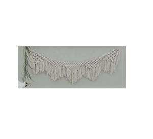 Creative bas quantité minimale de commande fait à la main coton mur macramé guirlande grossiste fabricant vente directe d'usine - Product Image 2