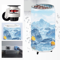 Réfrigérateur boîtes de conserve affichage LED 50L espace plus frais WiFi USB LAN 4G 5g APP contrôle programmable bière boisson publicité commerciale