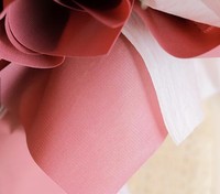 Kertas Pembungkus Bunga Bulat Merah Anti Air Berbahan Busa Plastik Katun Terlaris Untuk Hadiah