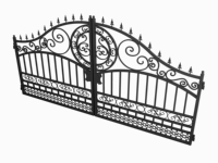 Suihe Porte extérieure en fer forgé Porte de clôture en acier de vente d'usine pour la maison et le jardin
