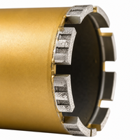 Foret diamanté OEM pour béton armé, maçonnerie, segments soudés au laser, foret de perçage humide, filetage 1-1/4 pouce