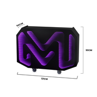 Station de DJ 3D LED Infinity, support de table, cabine de DJ pour boîte de nuit