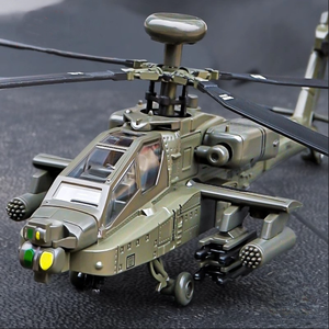 Hélicoptère Armé Décoratif avec Effets Sonores et Lumineux, Modèle d'Hélicoptère en Alliage pour Simulation <span class=keywords><strong>de</strong></span> <span class=keywords><strong>Combat</strong></span> - Product Image 1