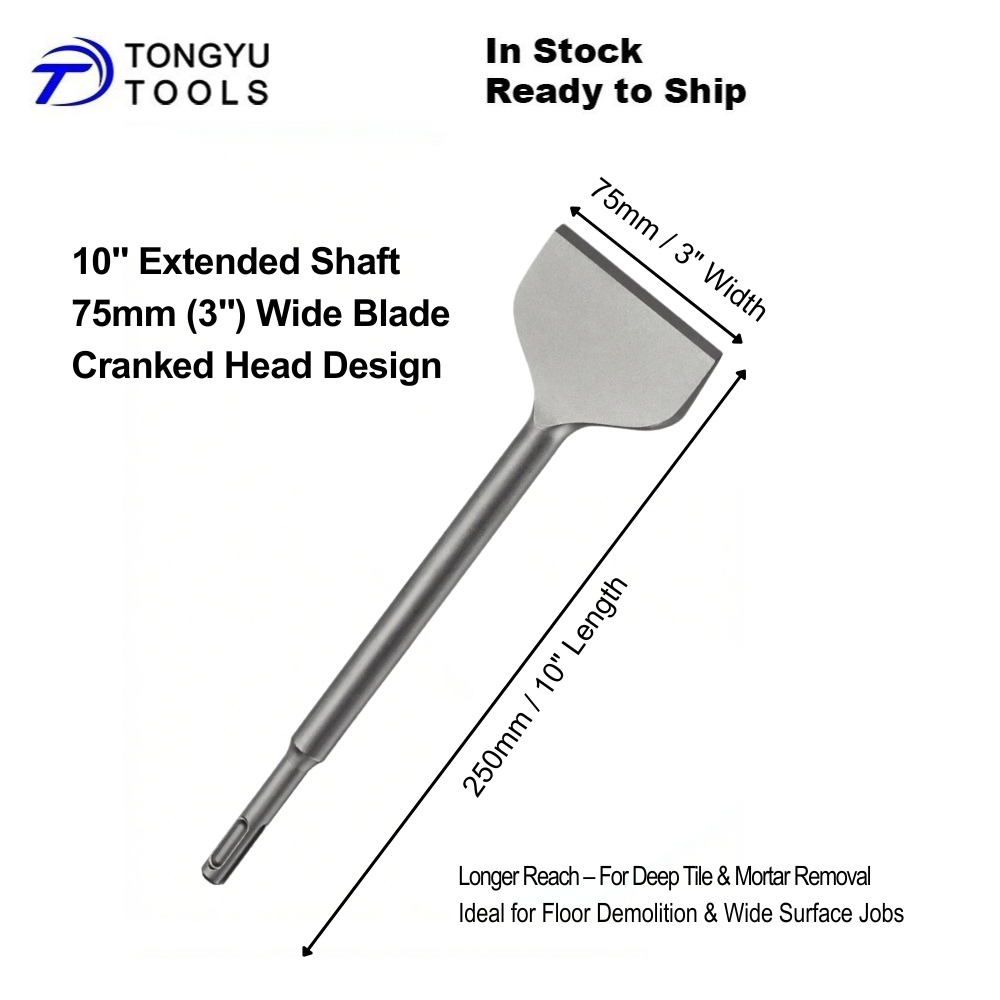 3"(75mm) x 10"(250mm) Cranked Head (15°)