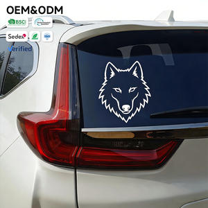 Autocollant de fenêtre de voiture en forme de cœur avec drapeau américain imprimé sur mesure - Autocollant en vinyle résistant aux UV et imperméable - Product Image 3