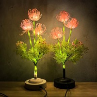 Lampe LED Bestseller en forme de lys araignée rouge simulé - Lumière de table lumineuse pour intérieur, idéale pour la décoration de chambres et de fêtes