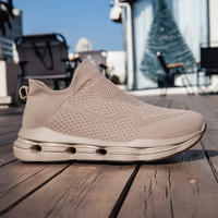Chaussures de course en maille extensible de haute qualité pour hommes, logo personnalisé, fabricant de chaussures de créateur, vente en gros personnalisée