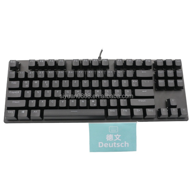 German Mechanical Keyboard Customs Global Language 61 64 68 87 98 104 108 Key Mechanical Keyboard Is Suitable for OEM ODM