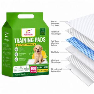 Free Sample Lead Anti Bacterial Odor Neutralizing Dog Pee Pads 45x60cm Disposable 5 Layers Support Global Shipping Support - Product Image 1