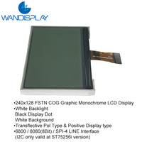 Wandisplay Écran LCD graphique noir et blanc 240128 LCM 240X128 Écran LCD FSTN COG avec interface 6800 8080 SPI I2C