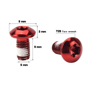 12 tornillos para rotores de freno de <span class=keywords><strong>disco</strong></span> M5x10mm, tornillos de fijación de <span class=keywords><strong>disco</strong></span> Torx T25 para bicicletas de montaña y bicicletas de <span class=keywords><strong>carretera</strong></span> - Product Image 3