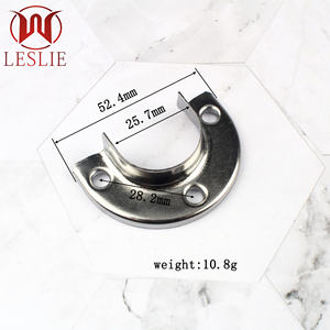 25MMパイプサポート丸型クローゼットチューブワードローブチューブサポートフランジ鉄管ホルダークローゼットロッドブラケットスチールパイプチューブフランジ - Product Image 3