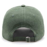 Casquettes de baseball brodées à plat avec logo vert – Personnalisées, élégantes, tendance, unisexe, pour l'extérieur, en sergé, motif lettres
