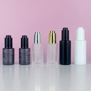 Hot Sale 10ml 20ml 30ml 50ml White Transparent Glass <b>Oil</b> With Glass Silver Gold Dropper Lid - Product Image 6