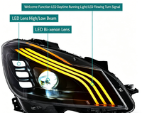 Phares LED modifiés pour Mercedes-Benz Classe C W204 2011-2014, phares LED DRL, clignotants, feux de route 12V