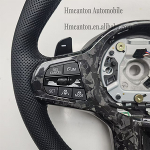 Volant de direction en cuir perforé en fibre de carbone pour BMW G20 G30 G01 Série 3 Série 5 - Product Image 6