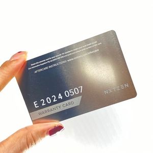 Cartes de visite professionnelles en métal brossé mat avec logo, fabriquées en Chine - Product Image 2