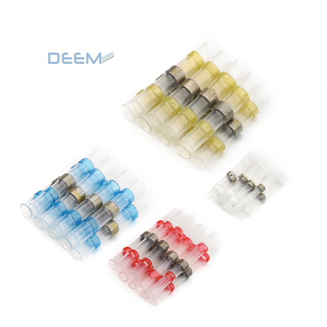 Deem PE Low Voltage Waterproof Solder Seal Wire Connectors Solder Sleeve Heat Shrink Butt Connectors