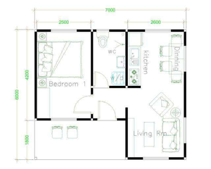 <span class=keywords><strong>Casa</strong></span> <span class=keywords><strong>Prefabricada</strong></span> Modular de Bajo Costo, Contenedor Desmontable, Estructura de Acero Galvanizado, Villa Moderna de Lujo de 1-2 Dormitorios - Product Image 4