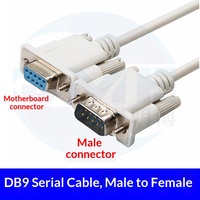 Cable de Puerto Serie de 9 Pines RS232 DB9 Macho-Hembra, Conductor de Cobre, Revestimiento de PVC, 1.5/3/5m, Transmisión Estable de Alta Velocidad