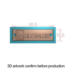 Bán buôn tem bạc logo thương hiệu tùy chỉnh kim loại nhãn quần áo thẻ cho khăn giày - Product Image 2