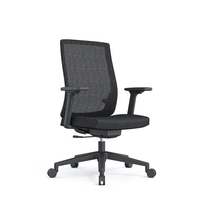 Chaise de bureau à dossier moyen en maille, design moderne et confortable, avec mécanisme de verrouillage inclinable et rotation à 360 degrés – Grande Vente