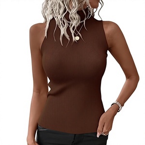 Women Seamless Shapewear <b>Turtleneck</b> <b>Top</b> Light Control Cotton Spandex Blend Daily Wear - Product Image 1