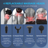 TOPTONS Nouveau Design Pistolet de Massage Professionnel à Haute Vitesse pour Tissus Profonds et Fascias, Idéal pour le Corps et les Muscles, Utilisation à Domicile ou en Studio