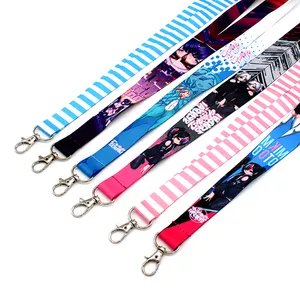 Best Quality Volume Manufacture Universal Custom Adjustable Cell Phone Key Ring RPET Lanyard